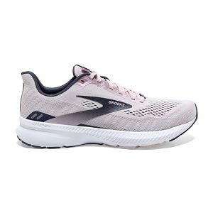 Brooks Launch 8 Road Running Shoes - Womens, Pink/Blue/White | IE-VWI064513